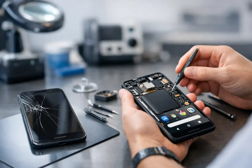 android telefon reparation - hvad kan betale sig?