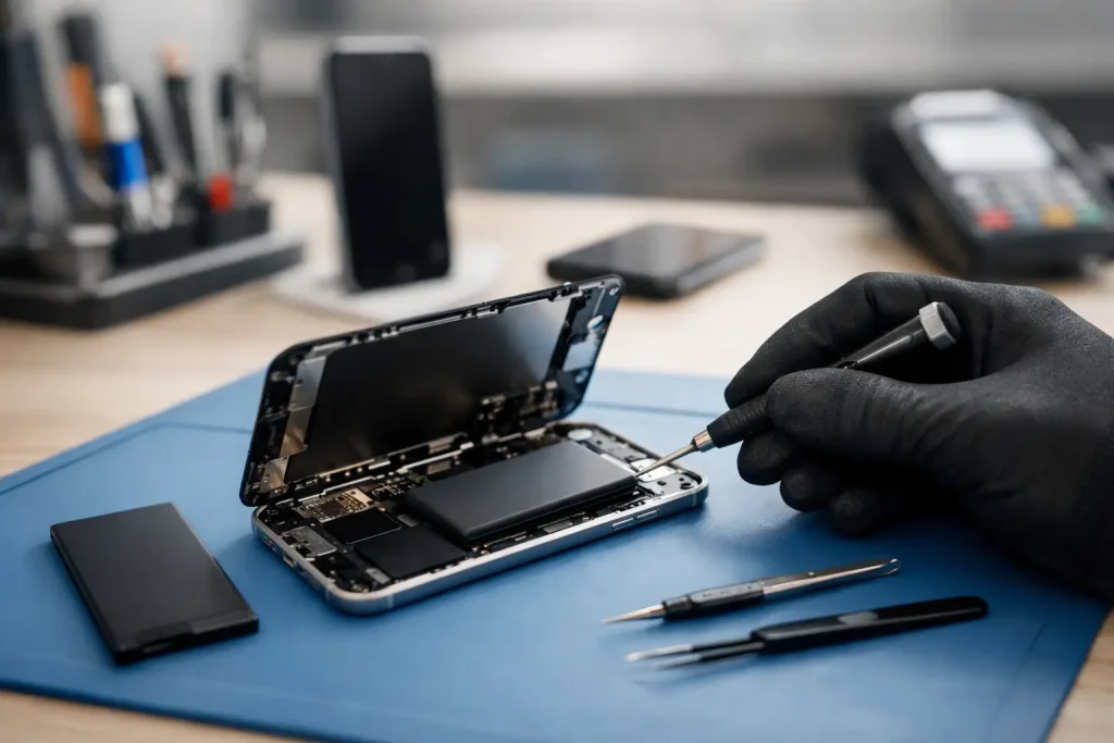 batteriskift iPhone pris - hvad betaler du?