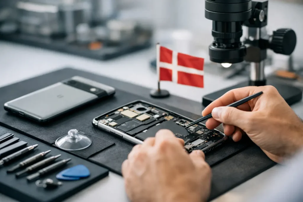 Google Pixel reparation i Danmark uden ventetid