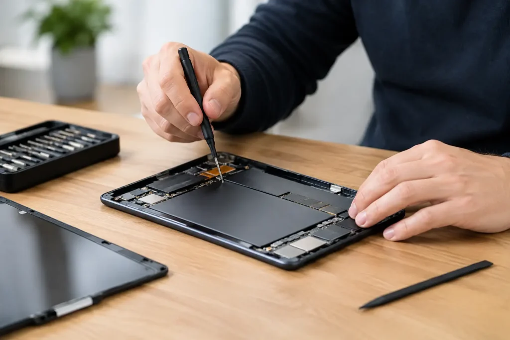 Hvad koster tablet batteriskift typisk?