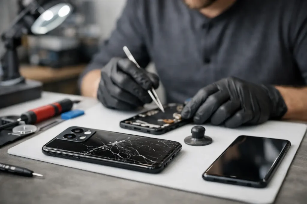 oneplus skærm reparation uden bøvl