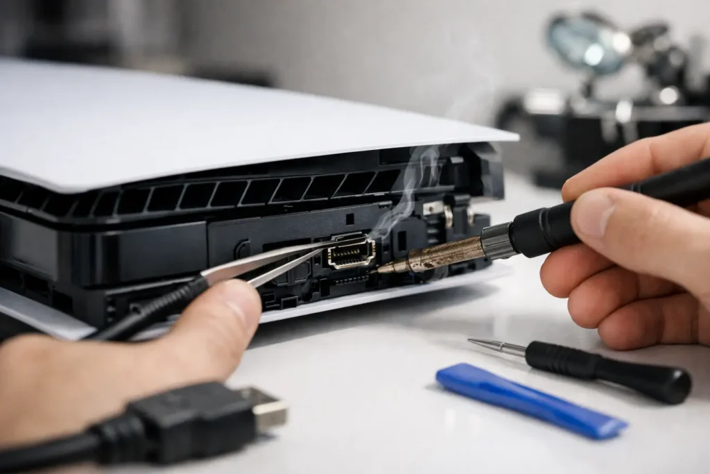 PlayStation reparation af HDMI-port: sådan gør du