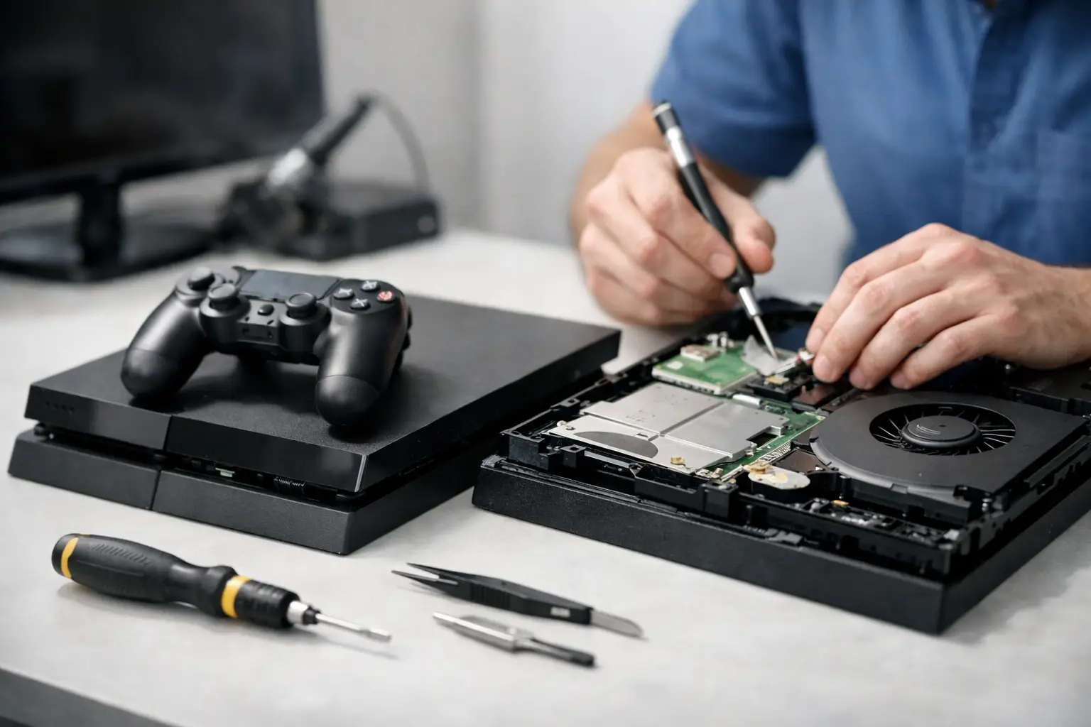 PlayStation reparation når konsollen dør