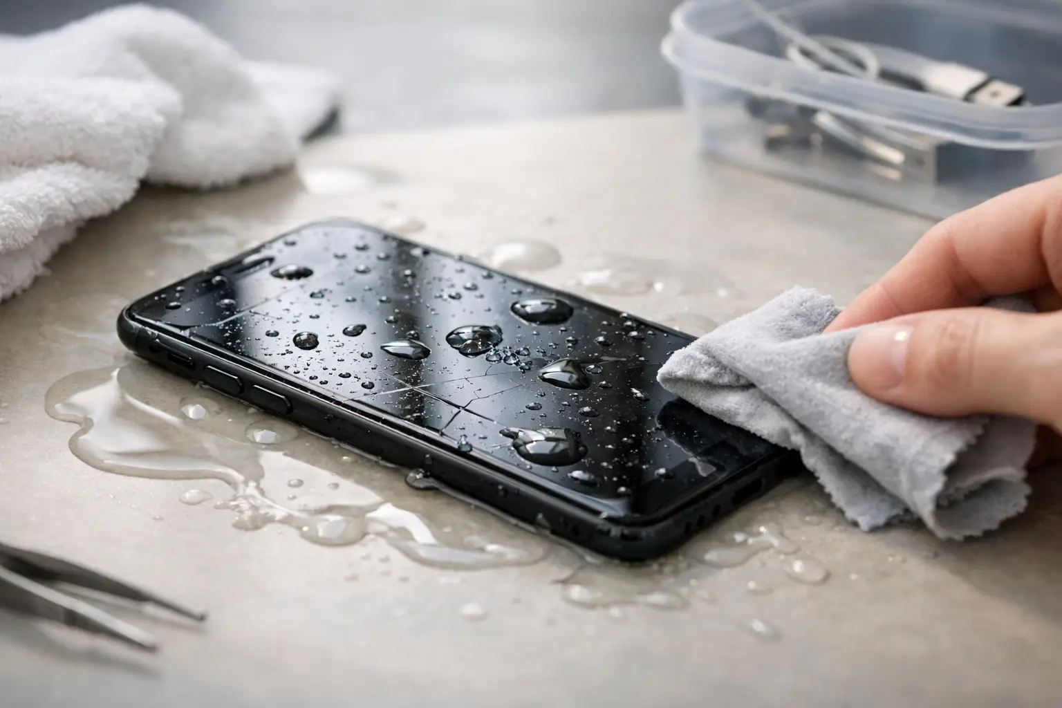 Sådan redder du data fra en vandskadet telefon
