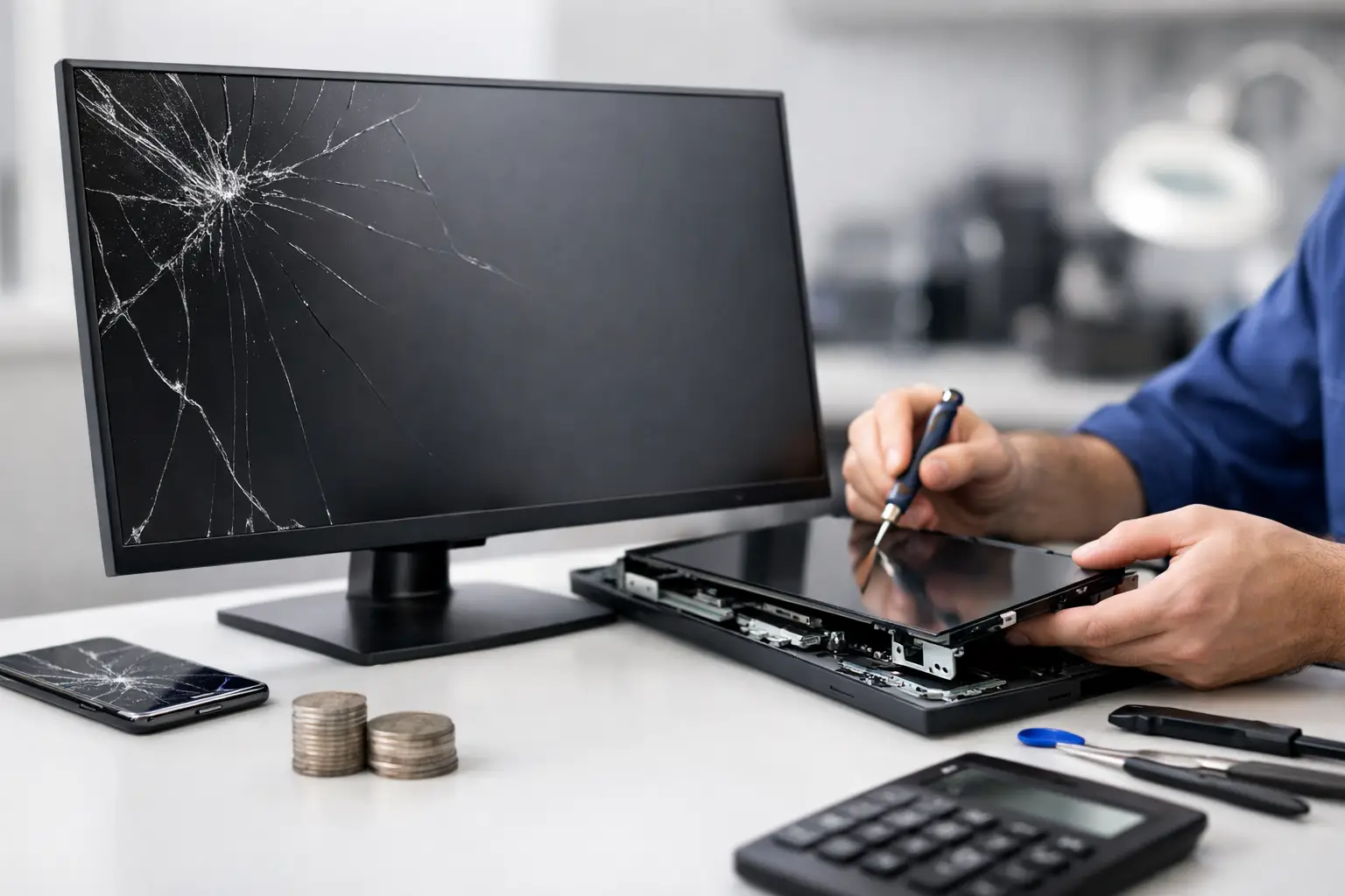 Samsung skærm reparation pris - hvad koster det?