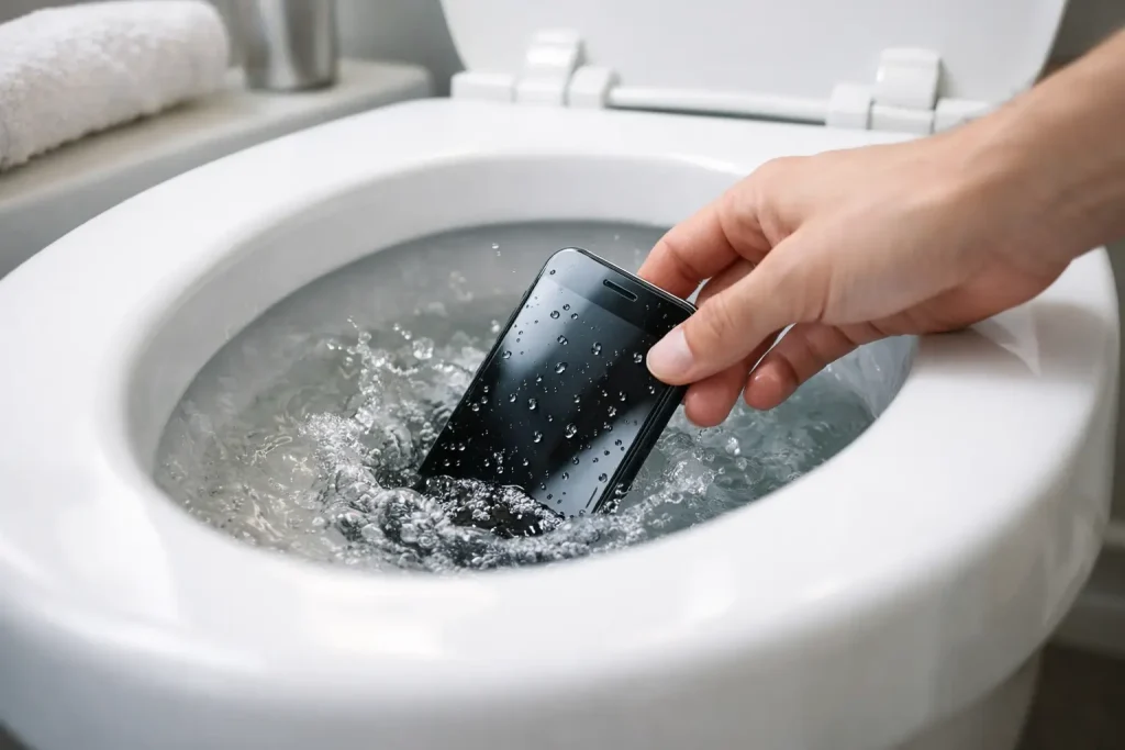 Telefon i toilettet? Sådan redder du den hurtigt